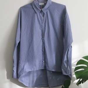 New York & Company Pin-Striped Button-Down